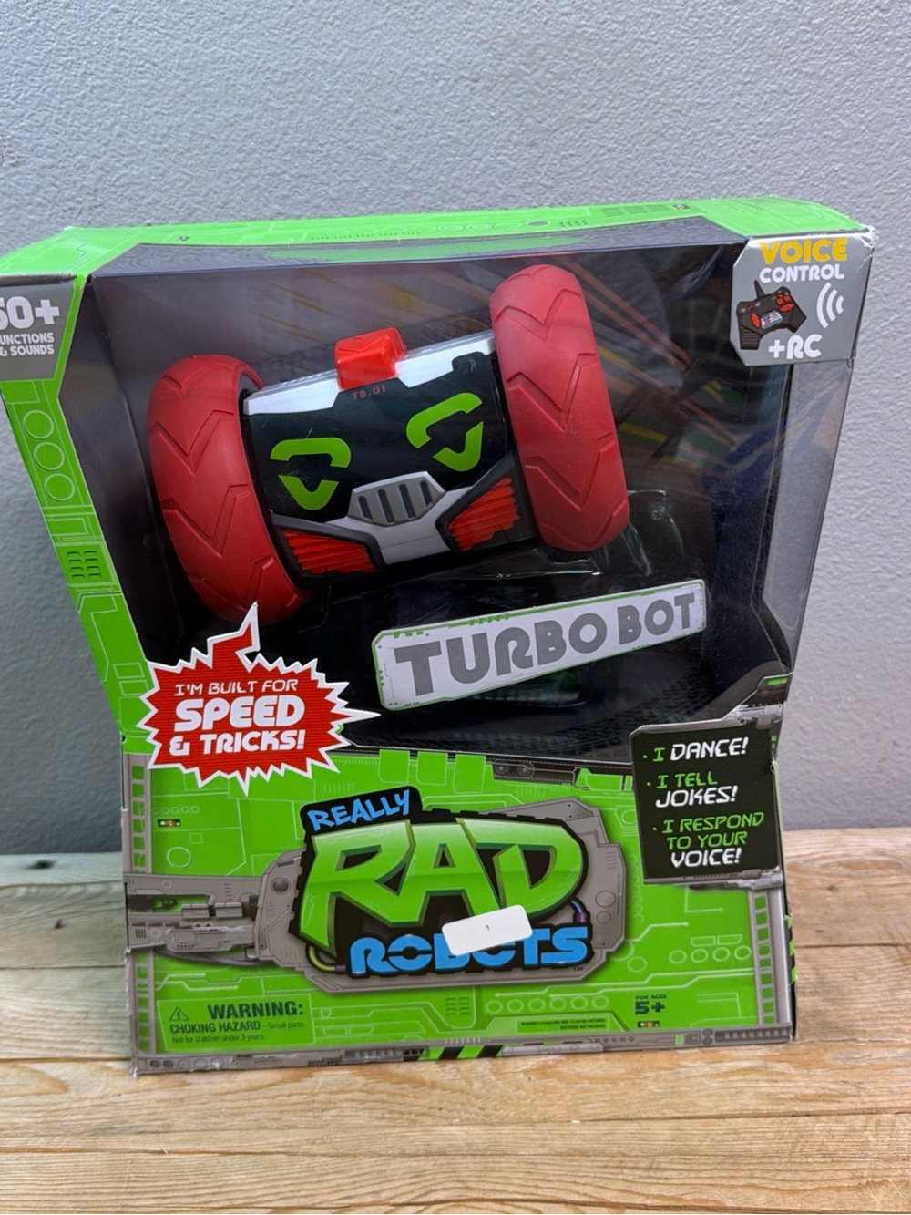 Turbo Bot Voice-Controlled Kids Toy - Red and Green